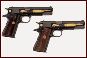 PAIRED COLT 1911 45ACP HOUSTON PD COMMEMORATIVE SET