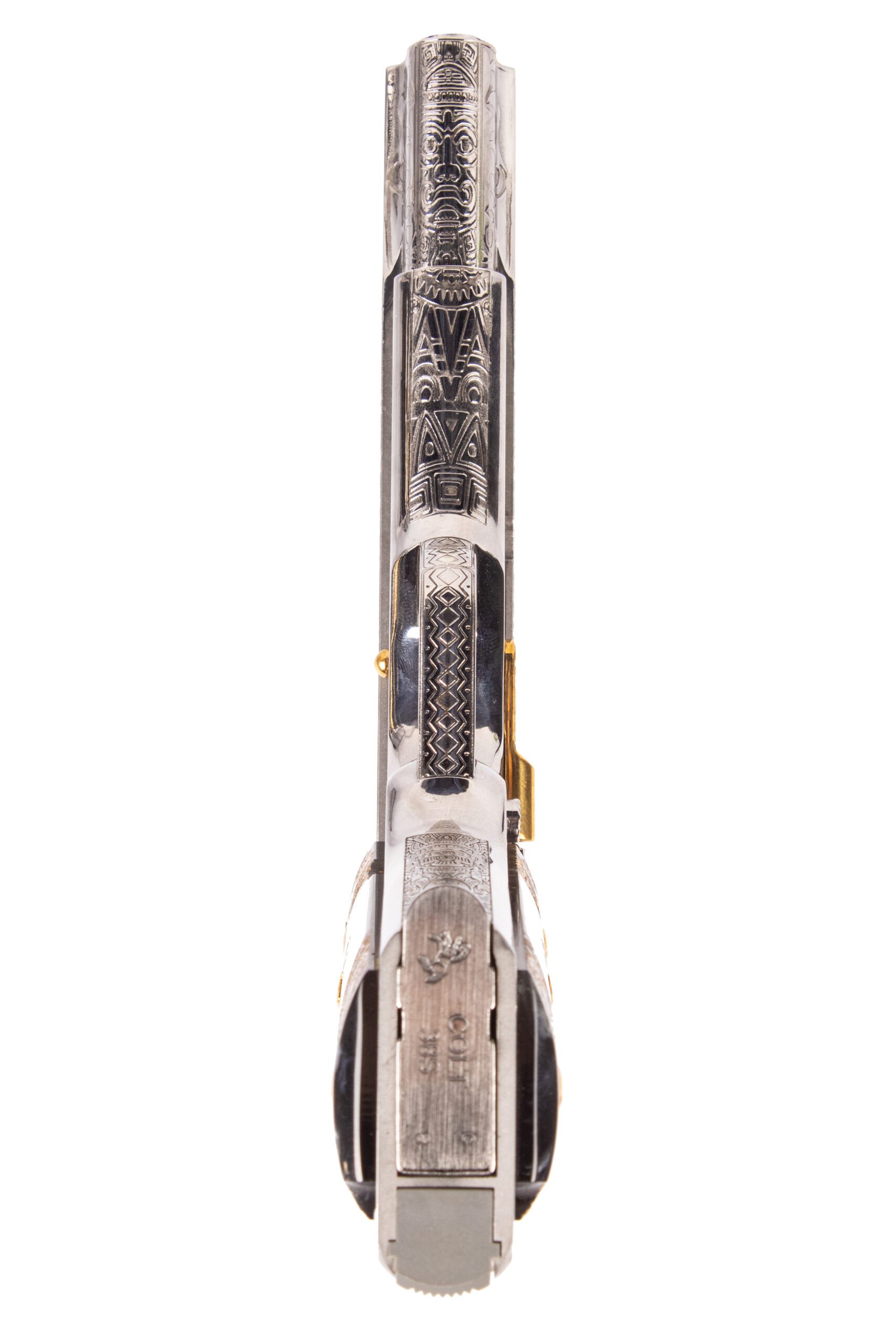 COLT 1911 GOVERNMENT MODEL AZTEC ENGRAVED 38SUPER - Image 4